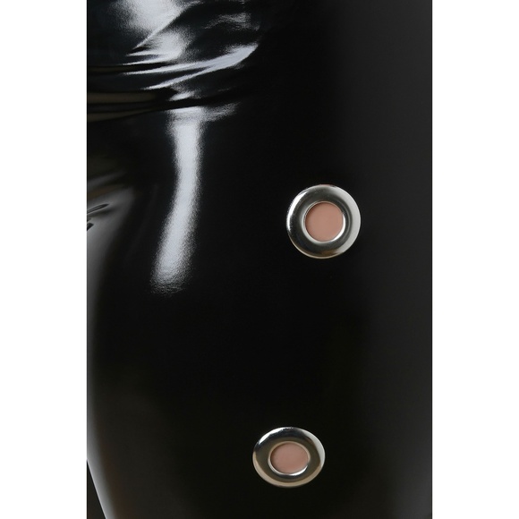 NEW1X-3X  PLUS SIZE BLACK PU LEGGING - Picture 5 of 5